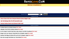 What Remixlove.com website looked like in 2018 (5 years ago)