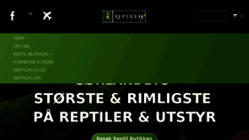 What Reptilen.no website looked like in 2018 (5 years ago)