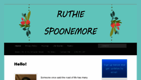 What Ruthiespoonemore.com website looked like in 2018 (5 years ago)