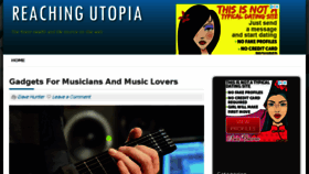 What Reachingutopia.com website looked like in 2018 (5 years ago)