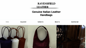 What Ravensfieldleather.com website looked like in 2018 (5 years ago)