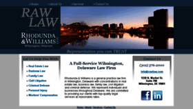 What Rawlaw.com website looked like in 2018 (5 years ago)