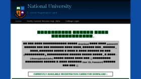 What Regicard.nu.edu.bd website looked like in 2018 (5 years ago)