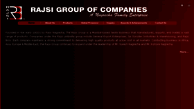 What Rajsigroup.com website looked like in 2018 (7 years ago)