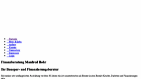 What Rohr-finanz.de website looked like in 2018 (5 years ago)
