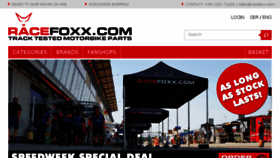 What Racefoxx.com website looked like in 2018 (5 years ago)