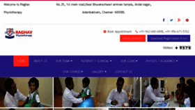 What Raghavphysio.com website looked like in 2018 (5 years ago)