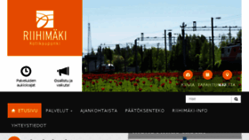 What Riihimaki.fi website looked like in 2018 (5 years ago)