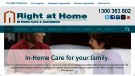 What Rightathome.com.au website looked like in 2018 (5 years ago)