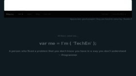 What Rbashish.tech website looked like in 2018 (5 years ago)