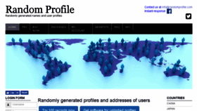 What Randomprofile.com website looked like in 2018 (5 years ago)