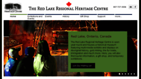 What Redlakemuseum.com website looked like in 2018 (5 years ago)