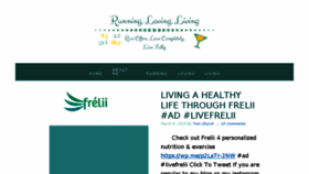 What Runninglovingliving.com website looked like in 2018 (5 years ago)