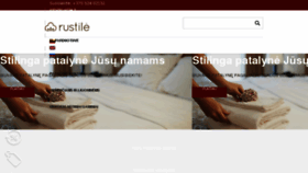 What Rustile.lt website looked like in 2018 (5 years ago)