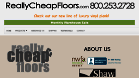 What Reallycheapfloors.com website looked like in 2018 (6 years ago)