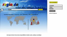 What Regio.de website looked like in 2018 (5 years ago)