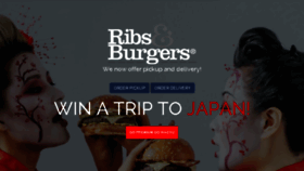 What Ribsandburgers.com.au website looked like in 2018 (5 years ago)