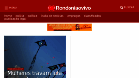 What Rondoniaovivo.com.br website looked like in 2018 (5 years ago)