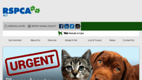 What Rspca-act.org.au website looked like in 2018 (5 years ago)
