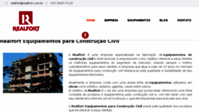 What Realfort.com.br website looked like in 2018 (8 years ago)