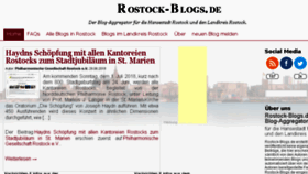 What Rostock-blogs.de website looked like in 2018 (5 years ago)