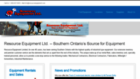 What Resourceequipment.com website looked like in 2018 (5 years ago)