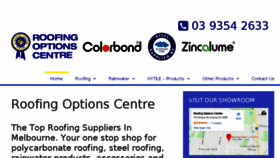 What Roofingoptions.com.au website looked like in 2018 (5 years ago)