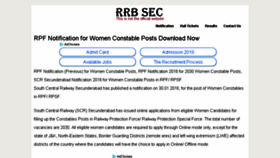 What Rrbsecunderabad.in website looked like in 2018 (5 years ago)