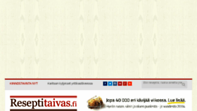 What Reseptitaivas.fi website looked like in 2018 (5 years ago)