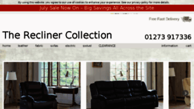 What Recliner-collection.co.uk website looked like in 2018 (5 years ago)