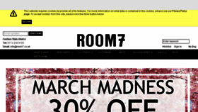 What Room7.co.uk website looked like in 2018 (5 years ago)