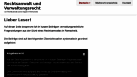 What Rechtsanwalt-und-verwaltungsrecht.de website looked like in 2018 (5 years ago)