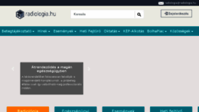 What Radiologia.hu website looked like in 2018 (8 years ago)