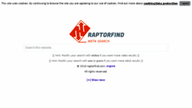 What Raptorfind.com website looked like in 2018 (5 years ago)