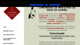 What Reiki.es website looked like in 2018 (5 years ago)