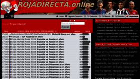 What Rojadirecta.online website looked like in 2018 (5 years ago)