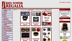 What Redtowerregalia.com website looked like in 2018 (5 years ago)