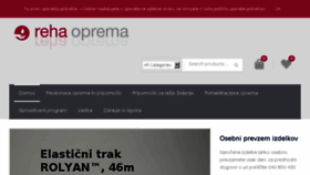 What Reha-oprema.com website looked like in 2018 (5 years ago)