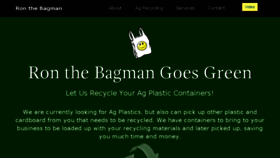 What Ronthebagman.com website looked like in 2018 (5 years ago)