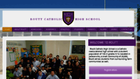 What Routtcatholic.com website looked like in 2018 (5 years ago)