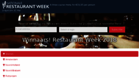 What Restaurantweek.nl website looked like in 2018 (5 years ago)