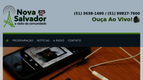 What Radionovasalvadorfm.com.br website looked like in 2018 (5 years ago)