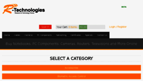 What R-technologies.co.za website looked like in 2018 (5 years ago)