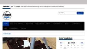 What Robotglobe.org website looked like in 2018 (7 years ago)