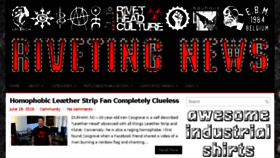 What Rivetingnews.org website looked like in 2018 (5 years ago)