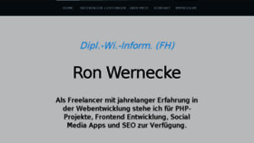 What Ronwernecke.de website looked like in 2018 (5 years ago)