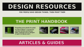 What Resources.printhandbook.com website looked like in 2018 (6 years ago)