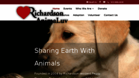 What Richardsonanimaluv.org website looked like in 2018 (5 years ago)