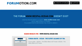 What Recifal-ocean.com website looked like in 2018 (5 years ago)