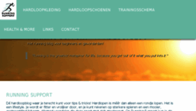 What Runningsupport.nl website looked like in 2018 (5 years ago)